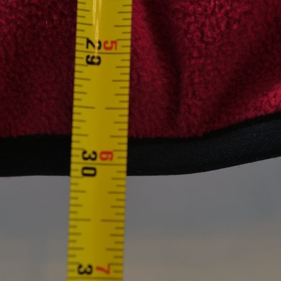 Disney Mickey‎ Mouse Pieced Fleece Jacket Size Large Red Black - Picture 4 of 7